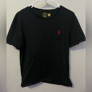 Polo Ralph Lauren Black T-Shirt with Red Logo